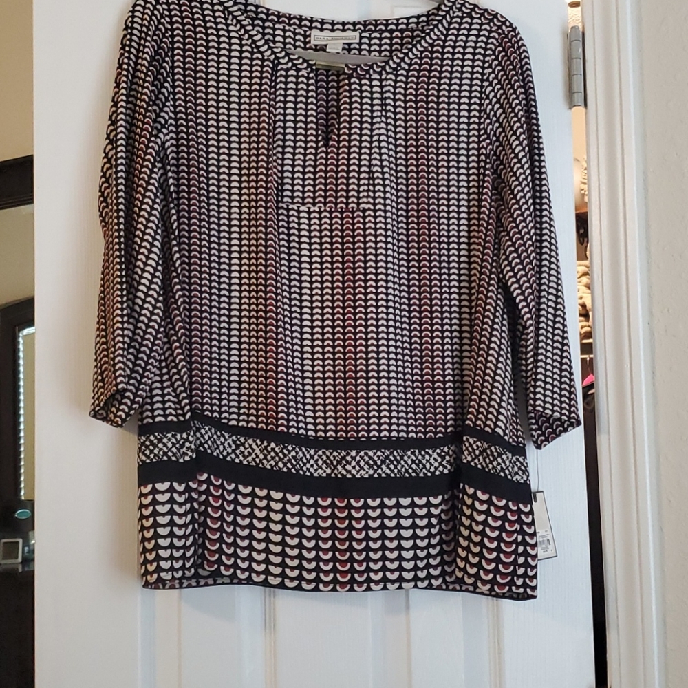 Dana Buchman Popover Blouse